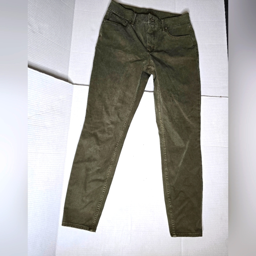WHBM Olive Skinny Jeans